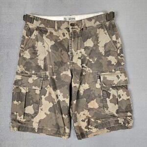 The Stronghold Camo Cargo Shorts Mens 32 Utility Camouflage Ripstop‎ Denim Co